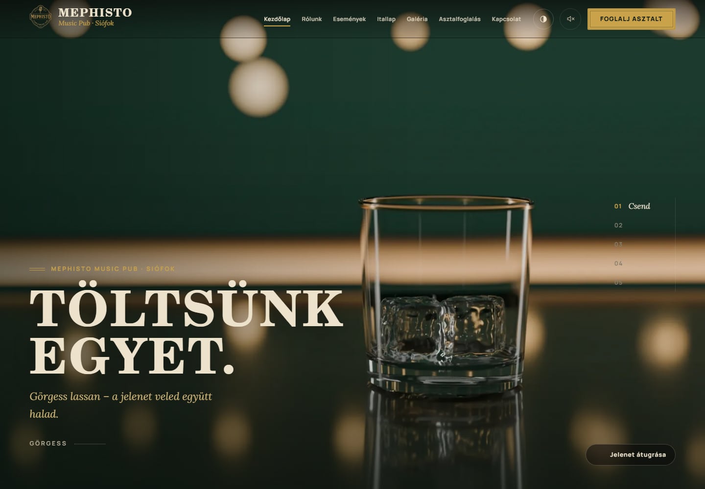 Mephisto Music Pub — weboldal-előnézet